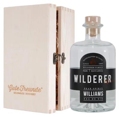 Produktbild von WILDERER - Williamsgeist mit Geschenk-Holzkiste