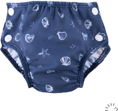 Produktbild von Popolini Badewindel Schwimmwindel Sea Shells S (small) 3-9 kg