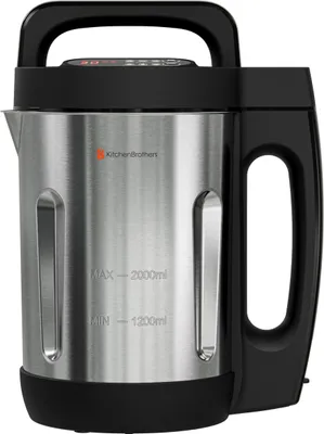 Produktbild von KitchenBrothers Suppenkocher - 2L - 5 Programme - Timer-Display - Mixer - Edelstahl/Schwarz