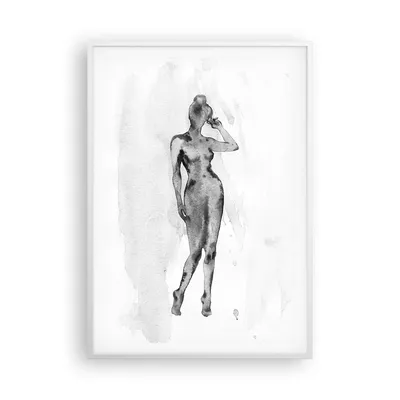 Produktbild von Gerahmtes Poster - Weißer Rahmen - Nacktheit Frau Körper - 70x100 cm - Wand Bild - Wanddeko - Wandbilder - Kunstposter - Wandposter - Bilderrahmen - Bilder - Kunstdruck - P2WPA70x100-5075