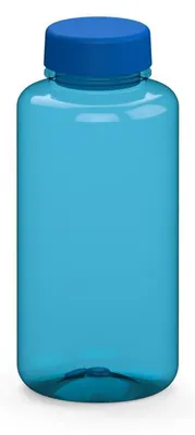 Produktbild von Wasserflasche "Refresh" 700 ml - Auslaufsichere und robuste Tritan Flasche für Schule, Sport und Freizeit - transluzent-blau/blau