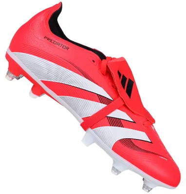 Immagine prodotto di adidas Predator League, linguetta pieghevole, suola SG, colore: rosso lucido, bianco cloud, nero. Taglia: EU 46
