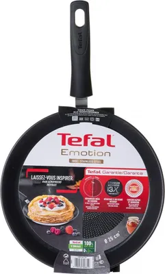 Produktbild von Tefal Emotion 25 Cm Pfannkuchenpfanne Schwarz  Schwarz One Size