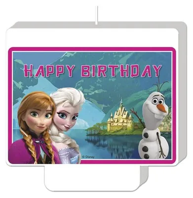 Produktbild von Die Eiskönigin - Alles Gute zum Geburtstag Kerze