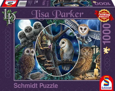 Immagine prodotto di Lisa Parker - Gufi misteriosi - Puzzle da 1000 pezzi