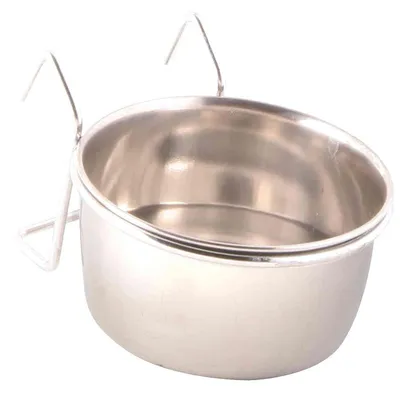 Produktbild von Trixie Edelstahlnapf mit Halter, 150 ml/ø 7 cm