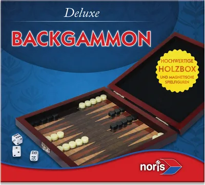 Produktbild von Noris Spiele Deluxe Reisespiel Backgammon; 606108004