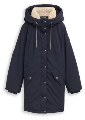 Produktbild von Tom Tailor Damen 1047531 Winter Parka Mit Kapuze, 10668 - Sky Captain Blue, XS E