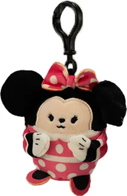 Produktbild von Minnie Maus Anhänger aus Plüsch mit Bagclip - ca. 8 cm