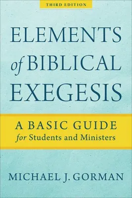 Image de Elements of Biblical Exegesis