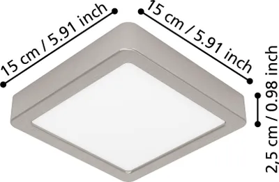 Obrázok produktu pre EGLO FUEVA 6, LED, 1100 lm, IP20, nikel