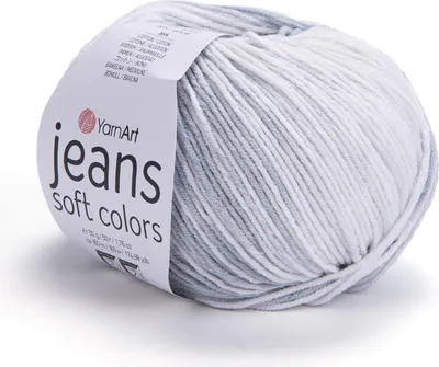 Produktbild von YarnArt Jeans Soft Colors Garn, 160m, 50g, Weich & Vielseitig für Amigurumi, 55% Baumwolle, Bunt