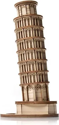 Produktbild von SCHÖNE IDEE Holzpuzzle 3D Schiefer Turm von Pisa E009
