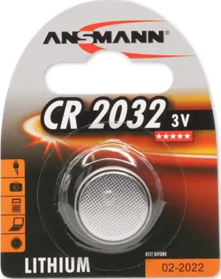 Zdjęcie produktu dla Ansmann CR 2032, Jednorazowa bateria, CR2032, Lit, 3 V, 1 szt., Srebrny