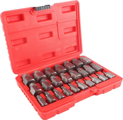 Obrázek produktu pro 25PCS sada pro vytahování poškozených šroubů Chrom-molybdenová ocelová šestihranná šroubová stahovačka pro odstraňování šroubů