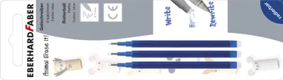 Produktbild von EBERHARD FABER Ersatzminen für Gelschreiber Animal Erase it! 3 Stück