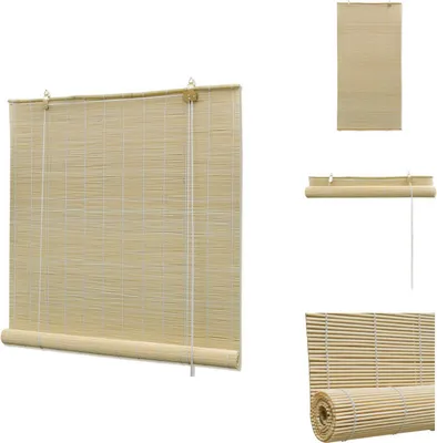 Immagine prodotto di Tenda a rullo in bambù naturale 120x160 cm - Tende e tende a rullo