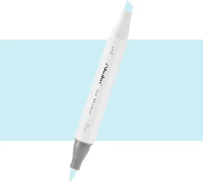 Zdjęcie produktu dla OHUHU dwustronny marker alkoholowy Brush & Chisel, B040 Baby Blue