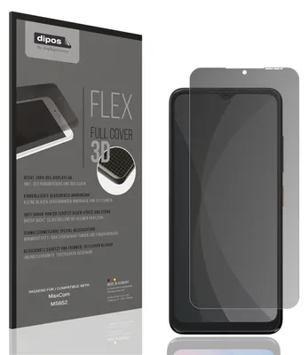 Produktbild von Full Cover Privacy Blickschutzfolie für MaxCom MS652 Folie Anti-Shock