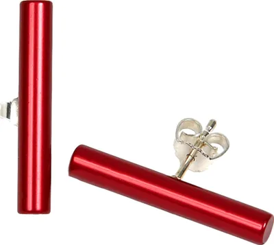 Produktbild von DeMarie Ohrringe eloxiertes Aluminium rot