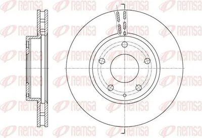 Produktbild von 2x REMSA Bremsscheibe 61573.10 vorne für MAZDA 3 Schrägheck (BM BN) 280mm 280mm