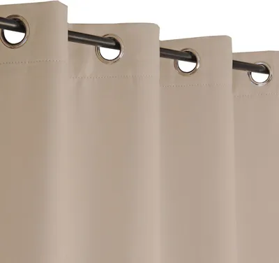 Produktbild von Verdunkelungsrollo mit Ösen – Sofort zum Aufhängen – Taupe
