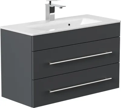 Produktbild von Badmöbel Waschplatz "Portus 800 SlimLine" 80 cm Grafit