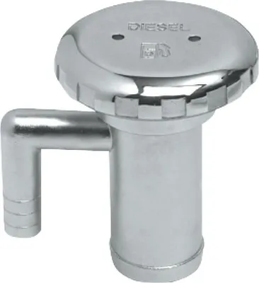 Immagine prodotto di Bocchettone carburante con sfiato, acciaio inox 38 mm Osculati 20.565.01