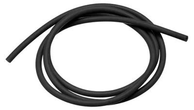Naturlatex-Gummischlauch 2 mm x 5 mm, 3,3 ft, schwarz