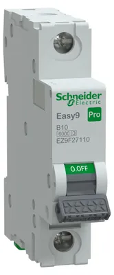 Image de EZ9F Disjoncteur B 10A 1P 1M 6KA Easy 9 PRO