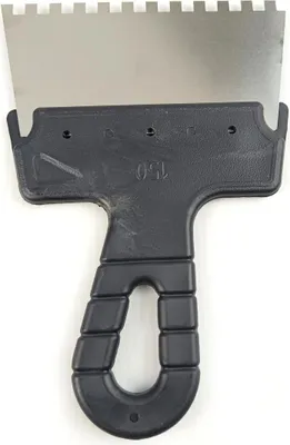 Produktbild von Zahnspachtel 150 mm Kleberspachtel Fliesenleger Spachtel 6 x 6 mm Rostfrei