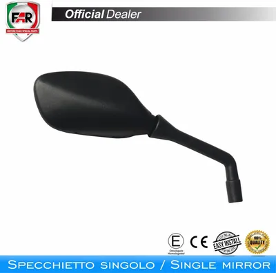 Immagine prodotto di Specchietto manubrio omologato FAR 7463 sinistro nero