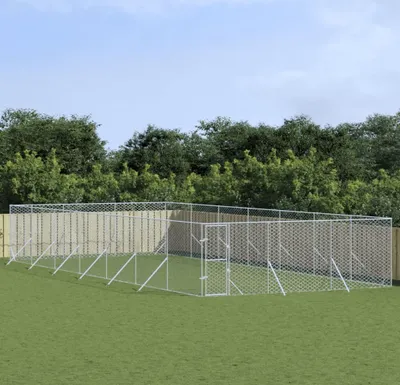 Produktbild von "2026 Promotion" Outdoor-Hundezwinger Silbern 6x14x2 m Verzinkter Stahl - Sonstiges Hundezubehör CC10143