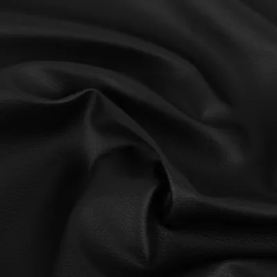 Produktbild von Kunstleder Polsterstoff schwarz Meterware robust & pflegeleicht 140cm