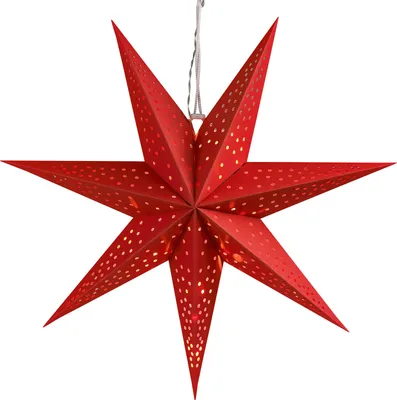 Produktbild von Casaria LED Weihnachtsstern Beleuchtet 60 cm Batterie Fenster Weiß Kabellos Zum Aufhängen Weihnachten Leuchtstern Dekostern Adventsstern Papierstern, Variante:Modell 1