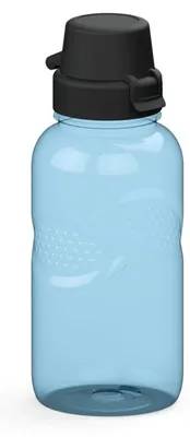 Produktbild von Trinkflasche Carve "School" 500 ml - Auslaufsicher und sichere Griffmulden - Flasche für Kinder, Schule und Sport - transparent-blau/standard-blau PP