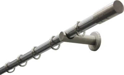 Produktbild von Gardinia Zylinder 1-Lauf Ø 20 mm edelstahl-optik 120 cm