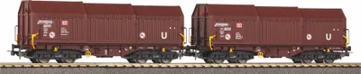 Zdjęcie produktu dla PIKO 58293 H0 – zestaw 2 wagonów teleskopowych DB Cargo
