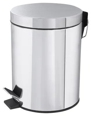Produktbild von Differnz Treteimer - 5 Liter - Edelstahl mit Chromfinish - Deckel mit Softclose - Herausnehmbarer Inneneimer - Maße 20 x 27,5 cm - Geeignet für Badezimmer, WC oder Büro