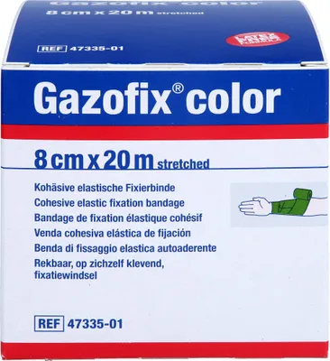 Produktbild von Gazofix color kohäsive Fixierbinde grün 20m x 8cm, 1 St BIN