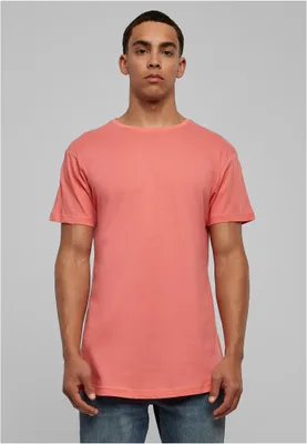 Obrázek produktu pro Pánské tričko Urban Classics Shaped Long Tee coral - XS