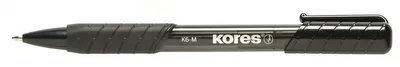 Produktbild von Kores 38621, Clip, Clip-on-Einziehkugelschreiber, Nachfüllbar, Schwarz, 12 Stück(e), Fein