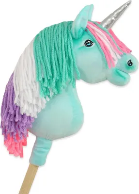 Produktbild von Hobby Horse Einhorn auf Stab Mintgrün mit Silberhorn