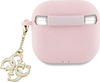 Produktbild von Guess GUA4LECG4P Apple AirPods 4 Gehäuse Silikon 4G Charme rosa
