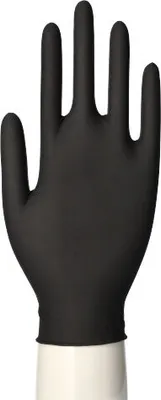Produktbild von Papstar Medi Inn Handschuhe Latex schwarz puderfrei 100 Stück Gr. XL
