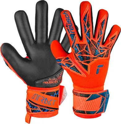 Produktbild von Reusch Torwarthandschuh Attrakt Silver NC mit Negative Cut 2211 hyper orng/elec blue/blck 8.5