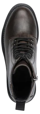 Zdjęcie produktu dla Botki damskie Tamaris, wykonane z materiałów wegańskich, z sznurowaniem na 9 oczek, model 1-25254-47, rozmiar: 38 EU, kolor: brązowy