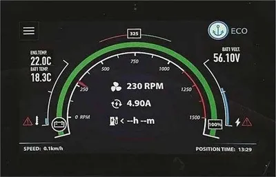 Produktbild von VETUS multifunktionales 7" Display für elektrischen Antrieb NMEA2000 | CANNME7
