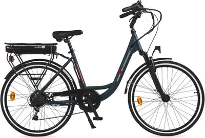 Immagine prodotto di Smartway C4D4SCG Bicicletta Elettrica 26" Nero/Grigio Acciaio 36V 25km/h 50km Autonomia