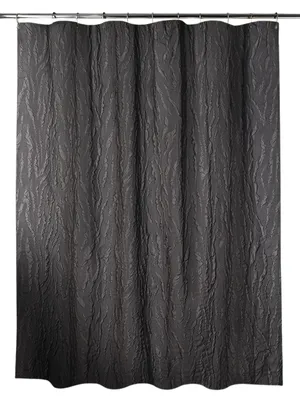 Produktbild von TENDANCE Duschvorhang Duschgardine Badvorhang 180 x 200 cm schwarz gold Badezimmer